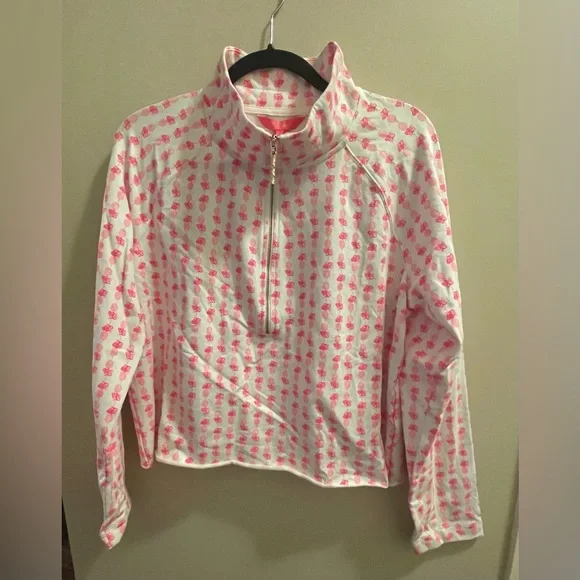 NWT | Lilly Pulitzer | Ronan Popover | UPF 50+ | Pink Topaz Fineapple | XL - Picture 2 of 8